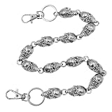 Wallet Chain Skull Pants Chain,Pocket Chain and Belt Chain Accessories for Punk Goth Motorcycle Style