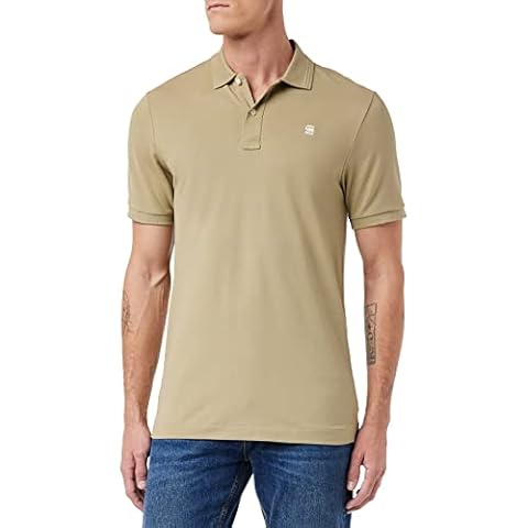 G-STAR RAW Dunda Slim Polo para Hombre Beige Cover