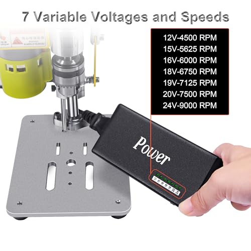 BERXOL Mini Drill Press, Tabletop Drill Press, Portable Electric Drilling Machine, with Rotary Tool Flexible Shaft Attachment, B10 Chuck, Drill Bit and Clamp for - Image 6