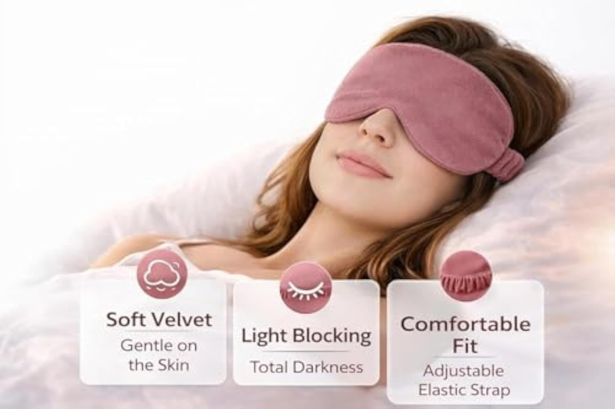 Velvet Eye Sleep Mask for Men & Women