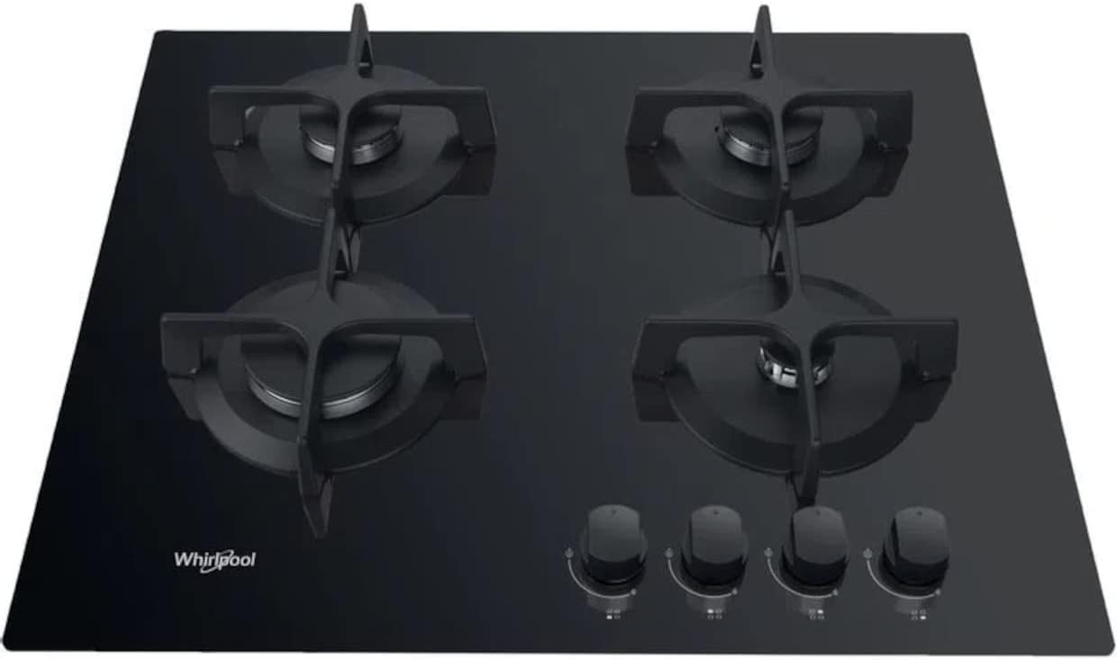 Whirlpool AKT 616/NB hob Black Built-in 60 cm Gas 4 zone(s) Whirlpool AKT 616/NB hob Black Built-in 60 cm Gas 4 zone(s)