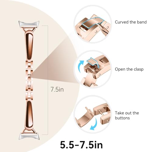 Correa de acero para Google Pixel Watch 20mm/22mm miniatura 4