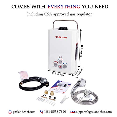 Tankless Water Heater, GASLAND Outdoors BE158 1.58GPM 6L Outdoor