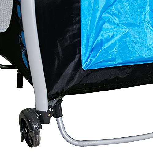 Berço Balanço Cercado Portátil Azul Baby Style