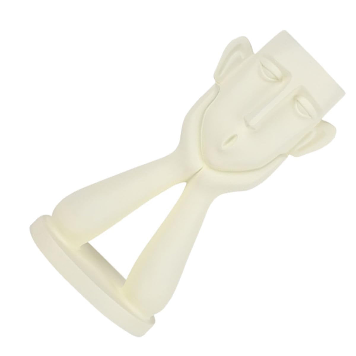 Vase décoratif en résine synthétique BESPORTBLE stable beige pour meuble