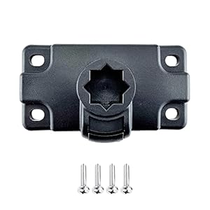 GLASSNOBLE Montage Base,2xOpblaasbare Kajak Hengel Houder Mount Base Boot Kano Accessoire met Schroef Getoond