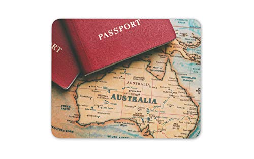 Australie Passeport Voyage Touristique Tapis de Souris Pad - Carte Vintage Fun Cadeau # 15096