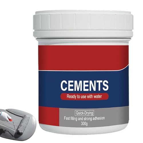 Generic Cement Ready Mixed - Concrete Mix Bundle for Fence Post Repair - Fast Setting, Waterproof, Versatile Cement Filler & Sealant, for Patios, Sidewalks, Driveways, Walls, Steps