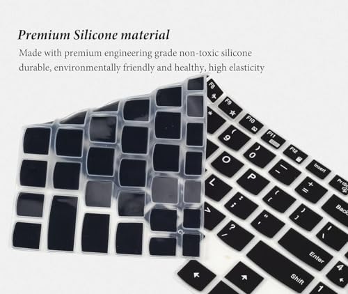 Image of Saco Laptop Keyboard Protector Cover for 2024 Lenovo LOQ 15.6 Inch|Legion 5|Lenovo Legion 5 Pro /Legion Slim 5 5i 16 inch|Lenovo ideaPad Gaming 3 3i 15.6 Inch Gaming Laptops - Black