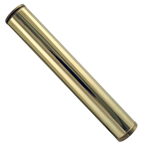 Westbrass A419-01 1-1/4" OD x 12" Double End Threaded Lavatory Sink Drain Extension Tailpiece, Polished Brass by Westbrass - Used condition - CA$17.56