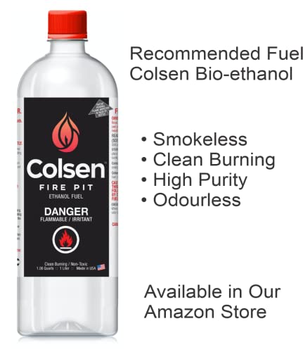 Colsen Tabletop Ethanol Fireplace Indoor Outdoor Fire Pit Portable Fire Concrete Bowl Pot Fireplace #TOP4
