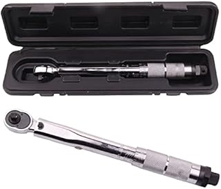 Youyijia Torque Wrench 1/4" Square Drive Torque Wrench 5-25Nm Adjustable Wrenches Ratchet Wrench with Double Scale Drive Torque Micrometer Chrome Vanadium Steel 78639 BTW