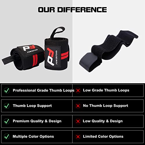 Wrist Wraps Support Weight Lifting: Weightlifting Wrist Wraps Powerlifting Strength - Gym Benching Wrist Wrap Powerlifting For Men ＆ Women - Wristwraps For Bodybuilding #TOP3