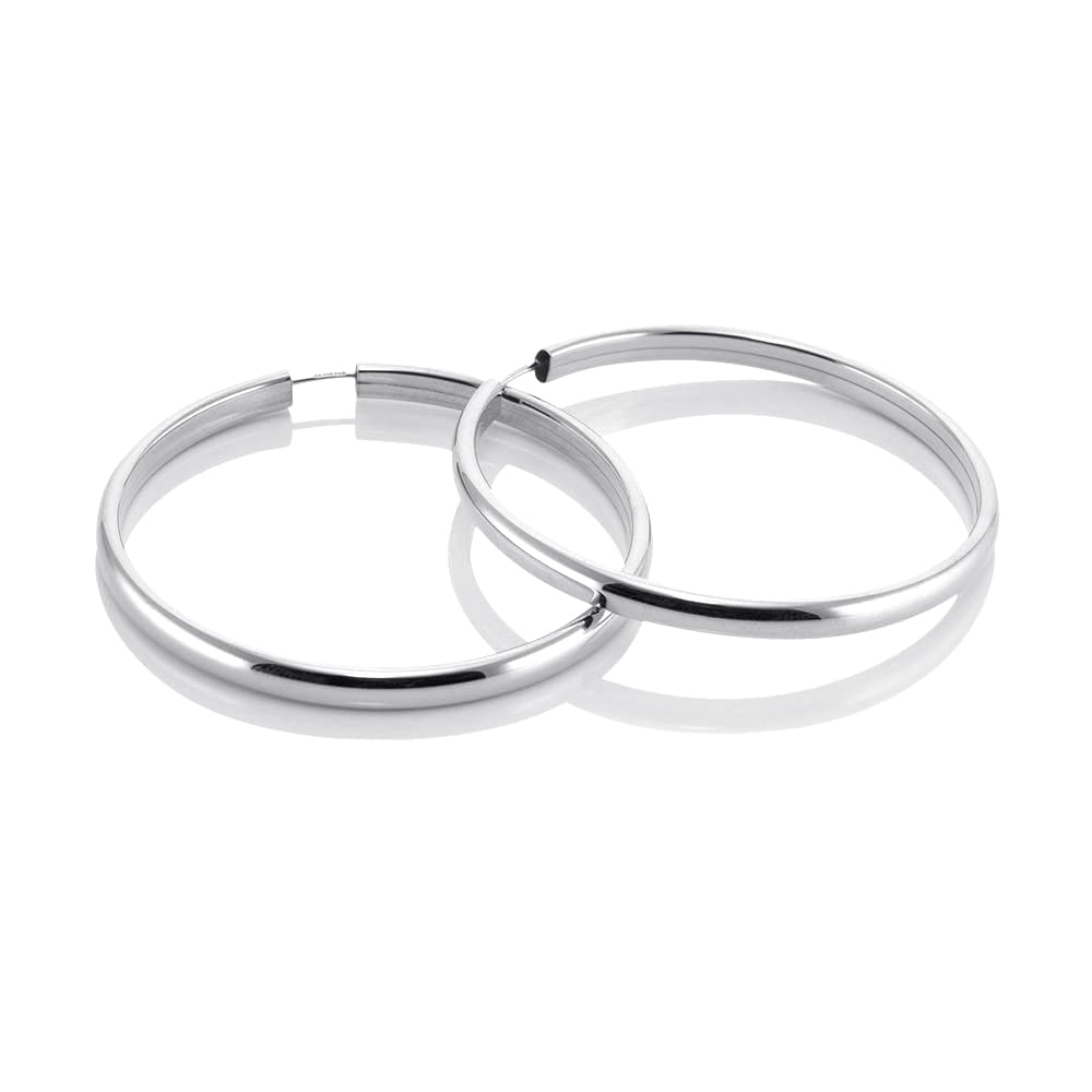 Damen Ohrringe Silber 925 Creolen gross Ø 48mm SO-466
