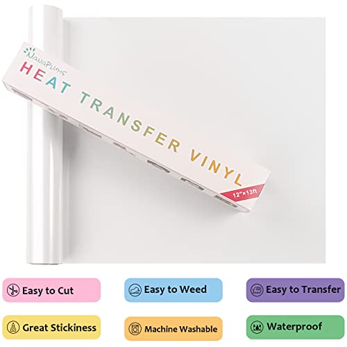 NANAPLUMS Plotterfolie Textil, 30.5cm×4m Transferfolie Plotter Flexfolie für Cricut und Silhouette Cameo, Verwendet in… – Bild 3