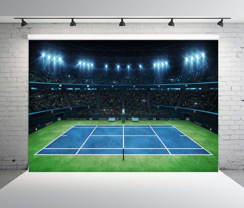 Fondo Backdrop Tenis Tela 7x5ft Azul para Fotografía miniatura 3