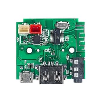 Amplifier 5 Volt FM USB AUX Card Wireless HI-FI Module with Mic Audio ...