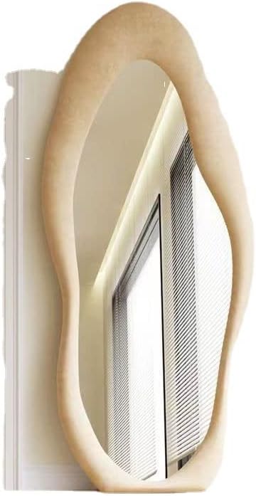 YIBIN Mango - Espejo de longitud completa con forma especial espejo de cuerpo entero espejo de suelo montado en la pared espejo de ajuste doméstico