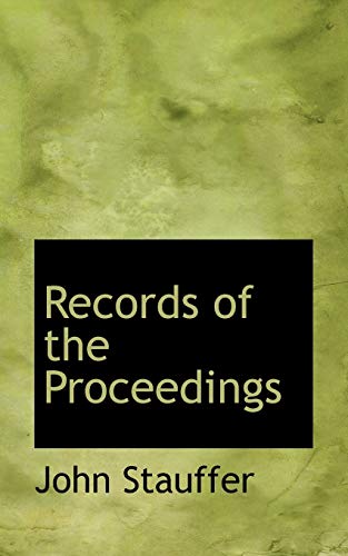 Records of the Proceedings