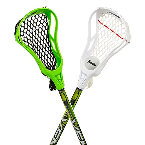 Franklin Sports Lacrosse 2 Stick and 1 Ball Set, Green by Franklin Sports - Used condition - CA$31.98