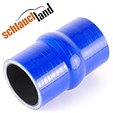 Wandstärke: 5 mm Hump Silikonschlauch ID 70mm blau*** Ansaugschlauch flexibel Verbinder Silikon
