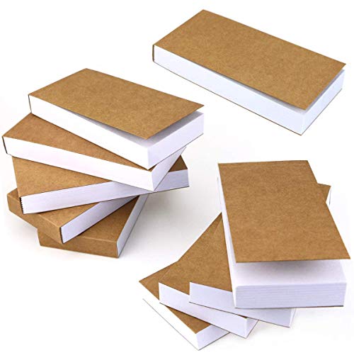 UPlama 10PACK Kraft Cover Blank Flipbooks For Animation, Sketching And Cartoon Creation,2.8