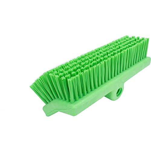 Image of SPARTA 40423EC75 Plastic Floor Scrub Brush, Wall Brush, Equipment Brush With Nonabsorbent Bristles For Industrial Kitchens, Hospitals, Commercial Cleaning, 4 Inches, Lime, (Pack of 2)