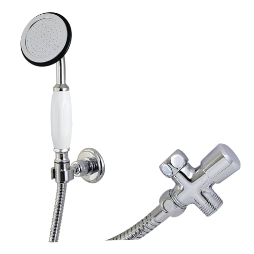 Kit de regadera vintage Kingston Brass KX10201SD, cromo pulido
