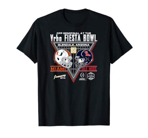 Miami Hurricanes v Ole Miss Rebels CFP Semi Fiesta Bowl 2026 T-Shirt