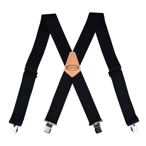 Image of MELOTOUGH Men's Suspenders w /Clip Heavy Duty suspenders for men Big and Tall Work suspenders for Jeans