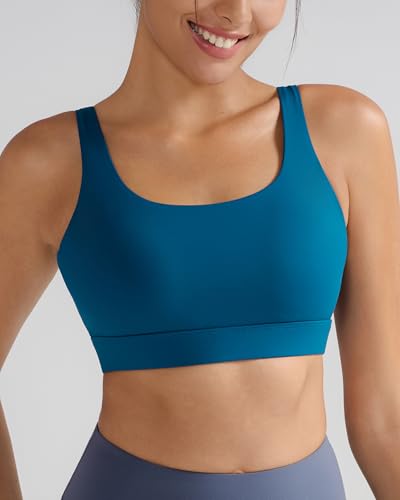 Image of RUNNING GIRL Sports Bra for Women High Support, Molded Cup High Impact Sports Bras with Sewn in Pads Workout Running Bra