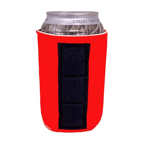 Blank Magnetic Can Coolie (10 Pack, Bright Orange)