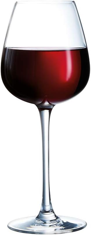 Grand Grape Collection 6 x 35cl Stemware Crystal Wine Glasses Champagne Glasses Modern and Elegant Withstands Standard Absolute Transparency