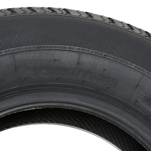 Durun DOT 041 KNDUTC Set Of 4 Durun St225/75R15 Radial Trailer Tire, St225-75R15 St 225/75R15, 10 Ply Load Range E thumb #4