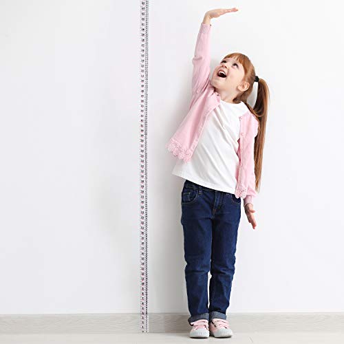 Growth Chart Baby Height Indicator Tape Ruler Height Growth Chart Ruler Home Wall Decor Height Indicator Adhesive Ruler For Measuring Kids Boys Girls(White) #TOP4