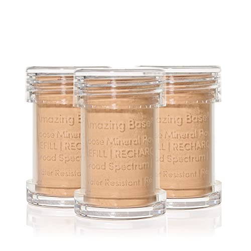 Jane Iredale Amazing Base Poudre Libre SPF 20 pour un Teint Hâlé Naturel en Terrasse