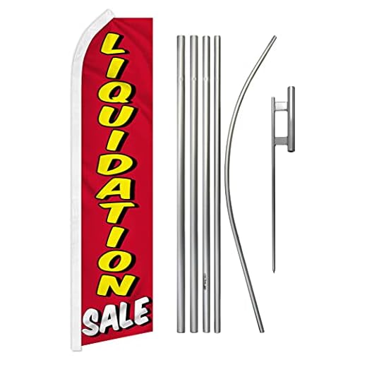 Liquidation Sale Advertising Flag & Pole Kit