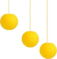 Vista 42 de Paquete de 3 linternas redondas de papel para decoración de boda y fiesta de cumpleaños (blanco, 12 pulgadas/11.8 in)