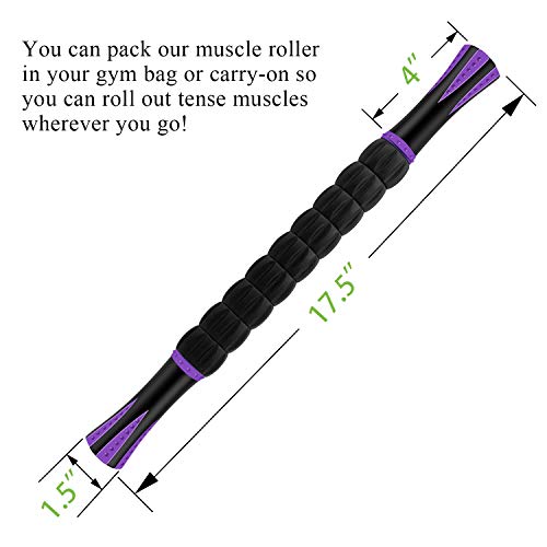 MZDXJ Muscle Roller, Massage Roller Stick for Athletes, Help Reducing Muscle Soreness Cramping Tightness Leg Arms Back Calves Muscle Massager - Thumbnail 7