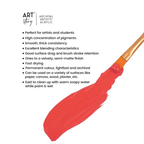 Image of Itsy Bitsy Art Story Artists Acrylic Paint Set - Pastel 8 colours X 30ml each| for Paper, Canvas, MDF, Wall, Glass, Plastic, Metal, Terracotta|Premium Multi Surface paint for DIY Art & Craft| For Beginners Students Adults