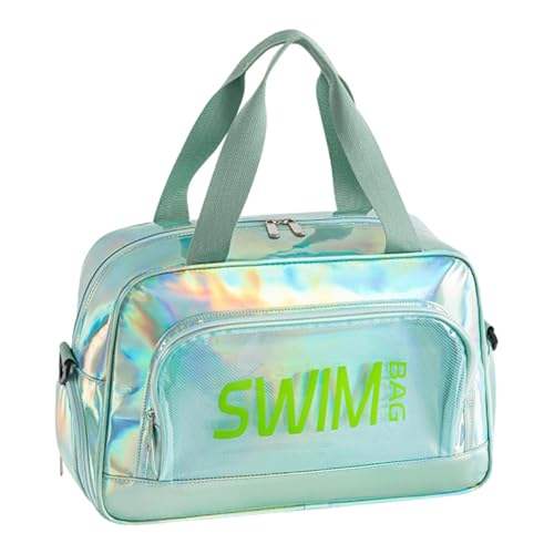 Sac de plage avec compartiment à chaussures vert pour la piscine
