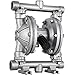 VEVOR Air-Operated Double Diaphragm Pump, 1/2 in Inlet & Outlet, Stainless Steel Body, 8.8 GPM & Max 120PSI, PTFE Diaphragm Pneumatic Transfer Pump for Petroleum, Diesel, Oil & Low Viscosity Fluids