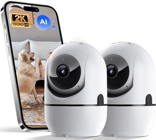 GBIUT Indoor Security Camera, Indoor Camera for Home Security, Wi...