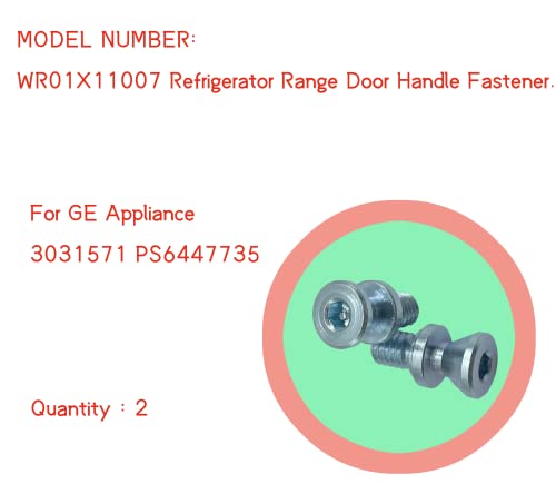 Wr01X11007 Refrigerator Range Door Handle Fastener Replacement (2 Pack) For Ge Appliance 3031571 Ps6447735 #TOP2