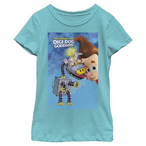 T-shirt fille Jimmy Neutron anti-irritation en coton doux imprimé Goddard