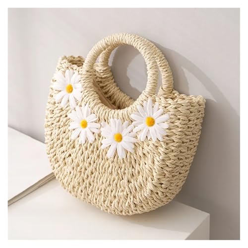 Hand-Woven Straw Beach Bags Women Handmade Moon Basket Shoulder Bag Summer Bohemian Travel Crossbody Bags Handbags2