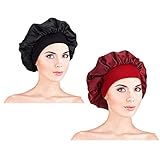 【Large Application】 Vous pouvez utiliser un bonnet de nuit en satin pendant que vous dormez ou garder vos cheveux bien coiffés pendant le maquillage, le lavage du visage, la chimiothérapie, la perte des cheveux ou la douche, ce qui est un produit très utile pour les femmes et les filles.