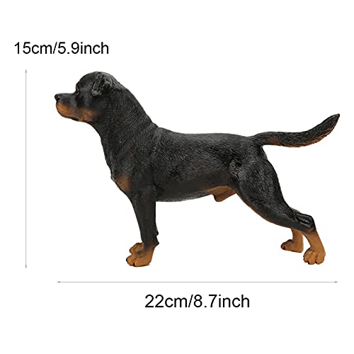 Figurine Rottweiler en plastique solide, modèle de simulation haute précision - 6