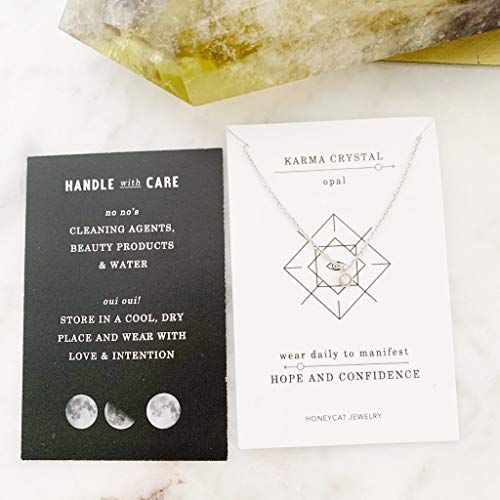 Honeycat Opal Bezel Set Bracelet in Gold, Rose Gold, or Silver | Minimalist, Delicate Jewelry3