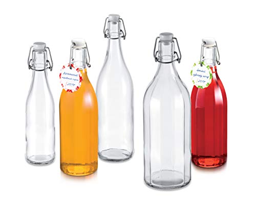 Tescoma Flasche mit Bügelverschluss DELLA CASA 500 ml, Durchsichtig (Packung mit 2)